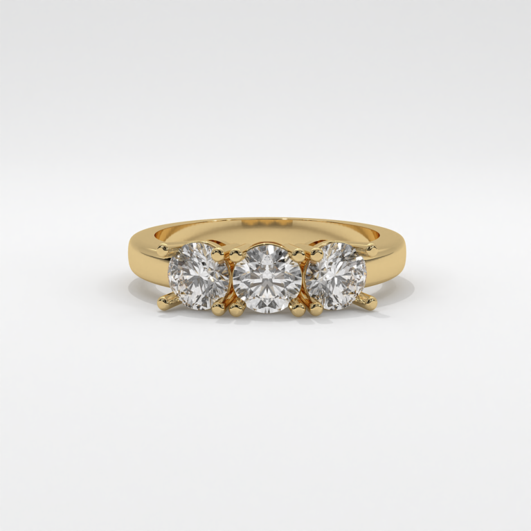 VIVIZIA SGL Certified Triology Lab grown Diamond (VS-SI/E-F) 1.07ct Ring in 14k Gold