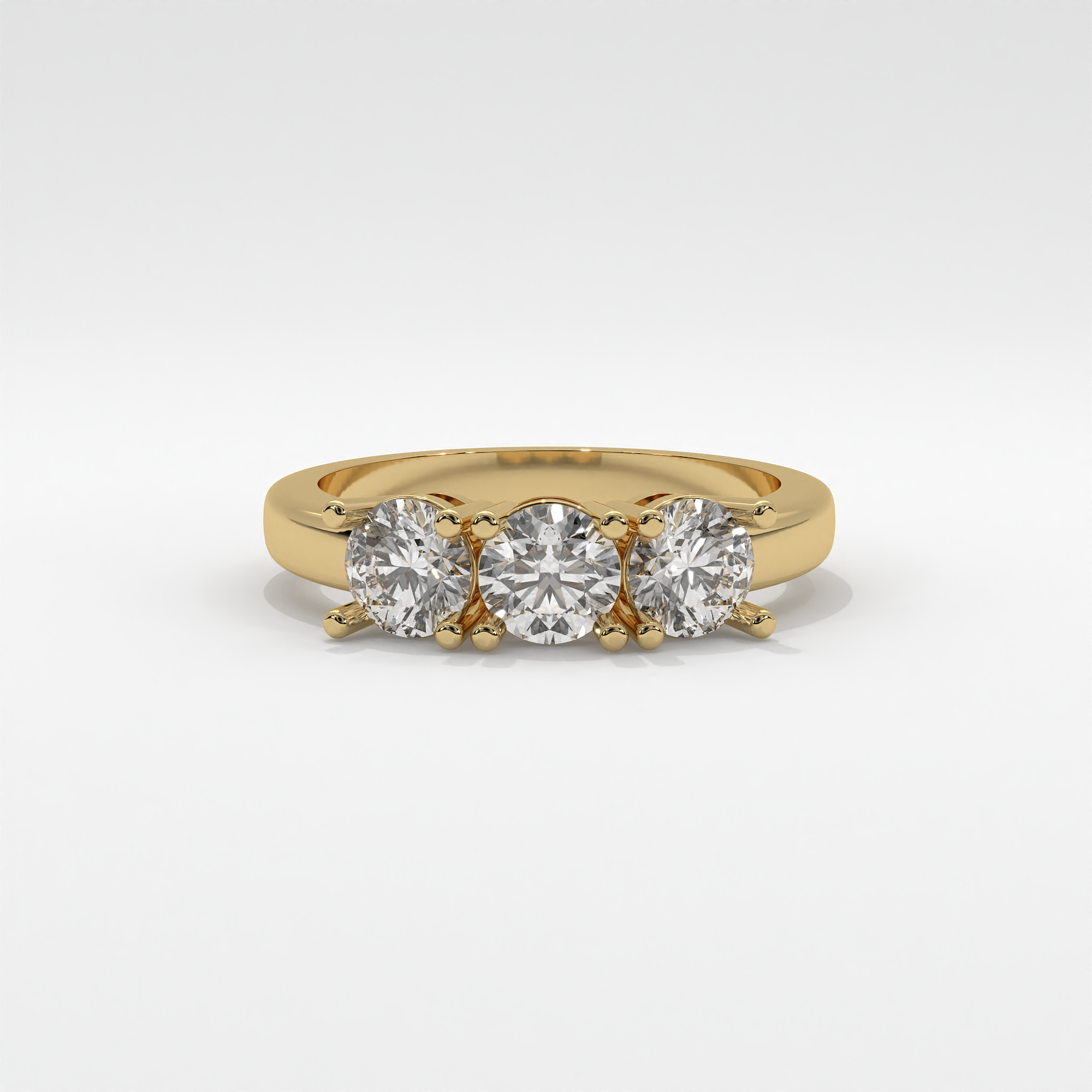 VIVIZIA SGL Certified Triology Lab grown Diamond (VS-SI/E-F) 1.07ct Ring in 14k Gold