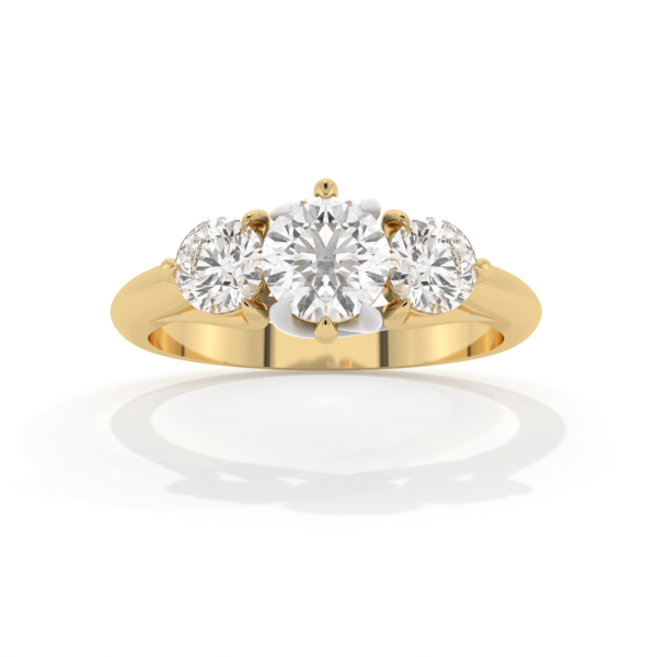 VIVIZIA SGL Certified Triology Lab grown Diamond (VS-SI/E-F)1.14ct Ring in 14k Gold