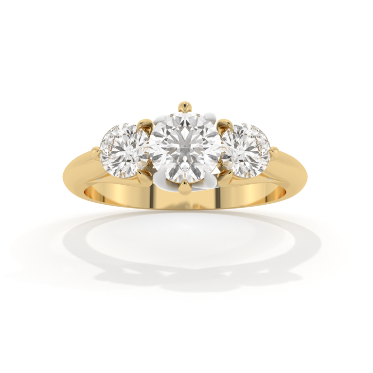 VIVIZIA SGL Certified Triology Lab grown Diamond (VS-SI/E-F)1.14ct Ring in 14k Gold