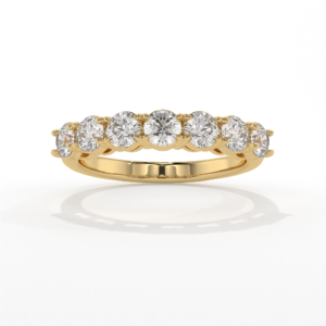 VIVIZIA SGL Certified Lab grown Diamond Band (VS/E-F) 1.06ct Ring in 14k Gold