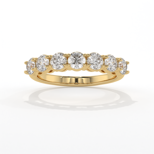 VIVIZIA SGL Certified Lab grown Diamond Band (VS/E-F) 1.06ct Ring in 14k Gold