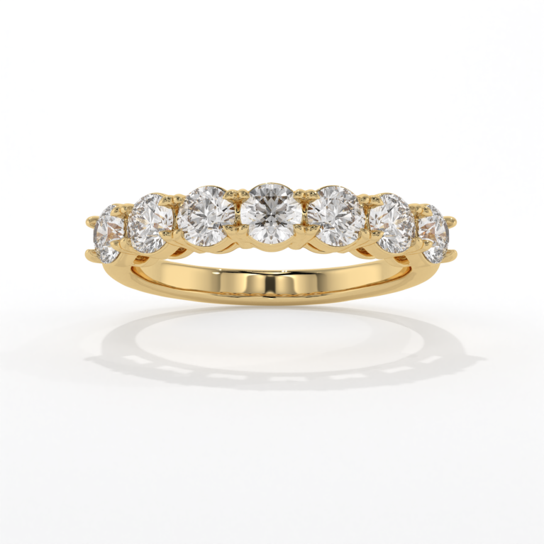 VIVIZIA SGL Certified Lab grown Diamond Band (VS/E-F) 1.06ct Ring in 14k Gold