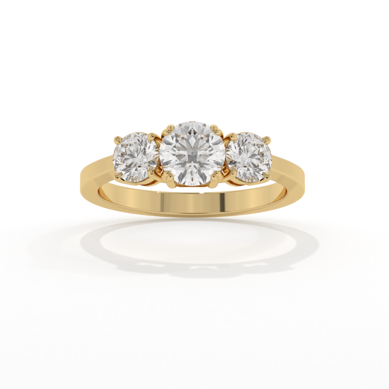 VIVIZIA SGL Certified Triology Lab grown Diamond (VS/E-F) 1.05 ct Ring in 14k Gold