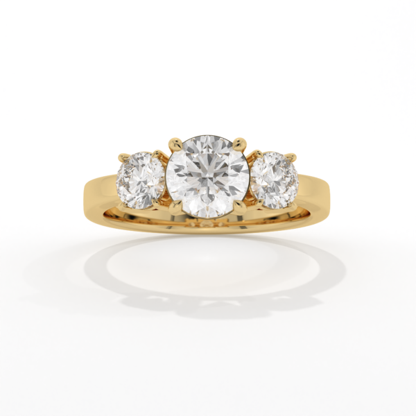 VIVIZIA SGL Certified Triology Lab grown Diamond (VVS-VS/E-F) 1.43ct Ring in 14k Gold