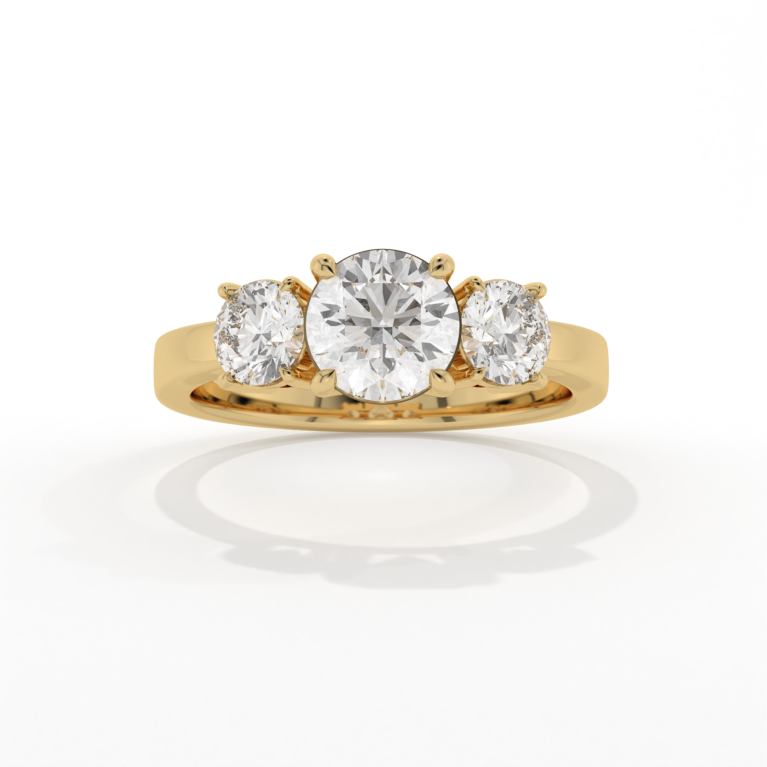 VIVIZIA SGL Certified Triology Lab grown Diamond (VVS-VS/E-F) 1.43ct Ring in 14k Gold