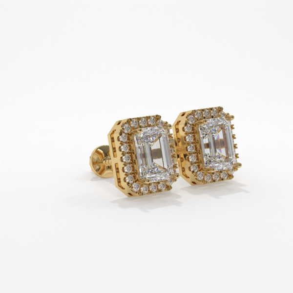 VIVIZIA SGL Certified Lab grown Diamond (VS/E-F) Earring in 14k Gold