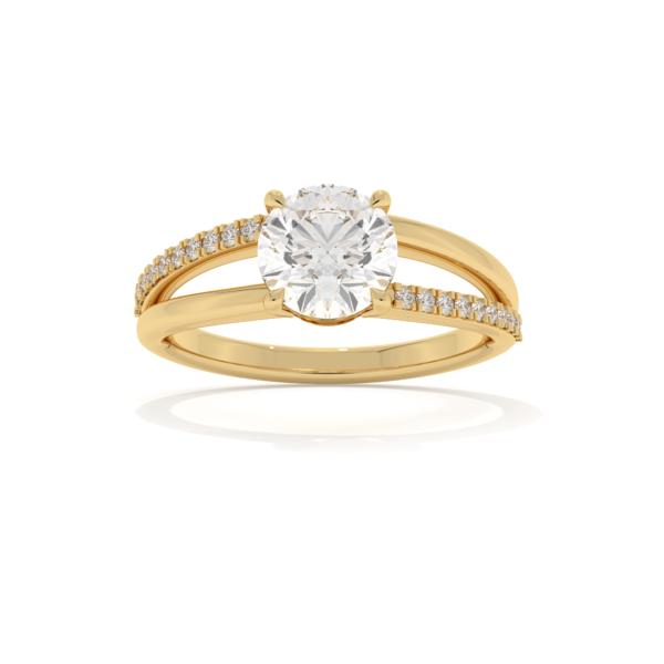 VIVIZIA - SGL Certified Lab grown Diamond (VS-SI/E-F) 1.18ct Ring in 14k Gold