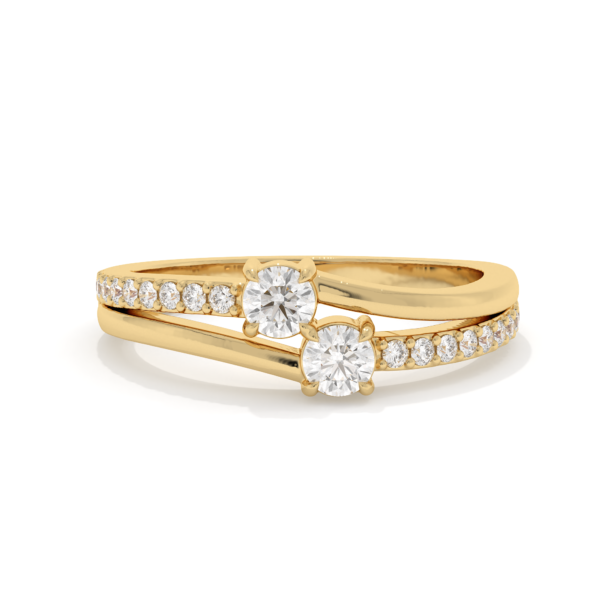 VIVIZIA - SGL Certified Lab grown Diamond (VS/E-F) 0.36ct Ring in 14k Gold