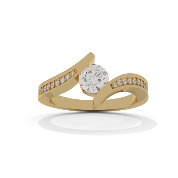 VIVIZIA - SGL Certified Lab grown Diamond (VS-SI/E-F) 0.62ct Ring in 14k Gold
