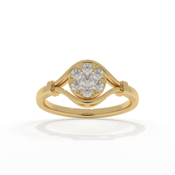VIVIZIA - SGL Certified Lab grown Diamond (VS-SI/E-F) 0.27ct Ring in 14k Gold