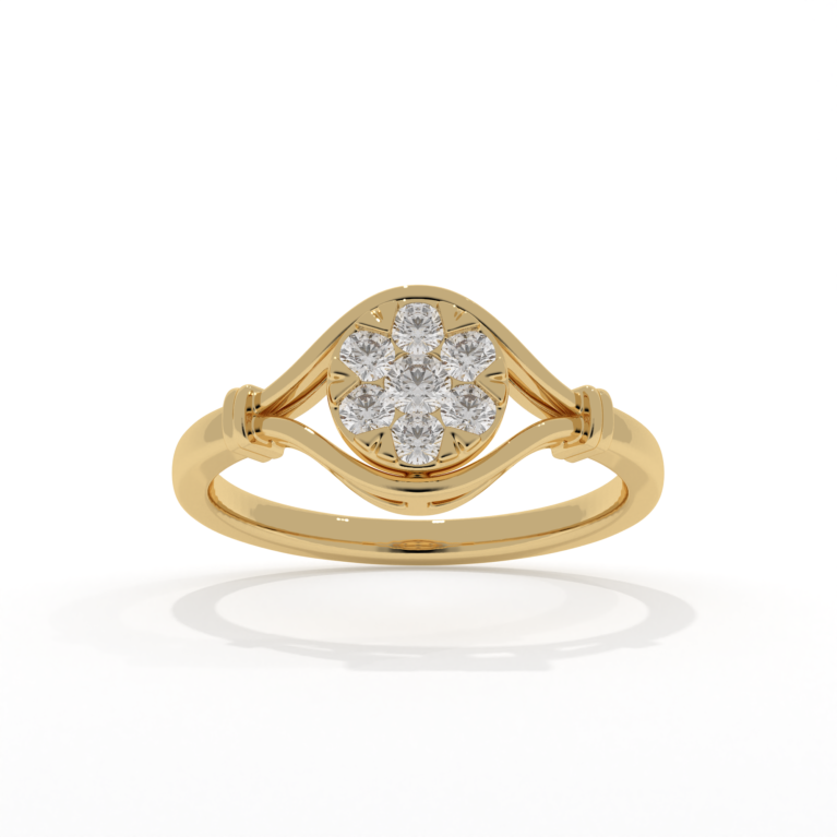 VIVIZIA - SGL Certified Lab grown Diamond (VS-SI/E-F) 0.27ct Ring in 14k Gold