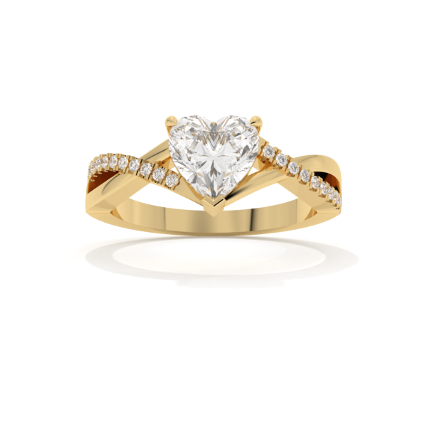 VIVIZIA - SGL Certified Infinity Lab grown Diamond (VS-SI/E-F) 1.10ct Ring in 14k Gold