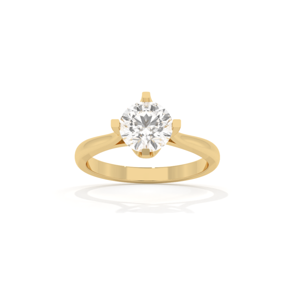 VIVIZIA - SGL Certified Solitaire Lab grown Diamond (VS/E-F) 1.09ct Ring in 14k Gold