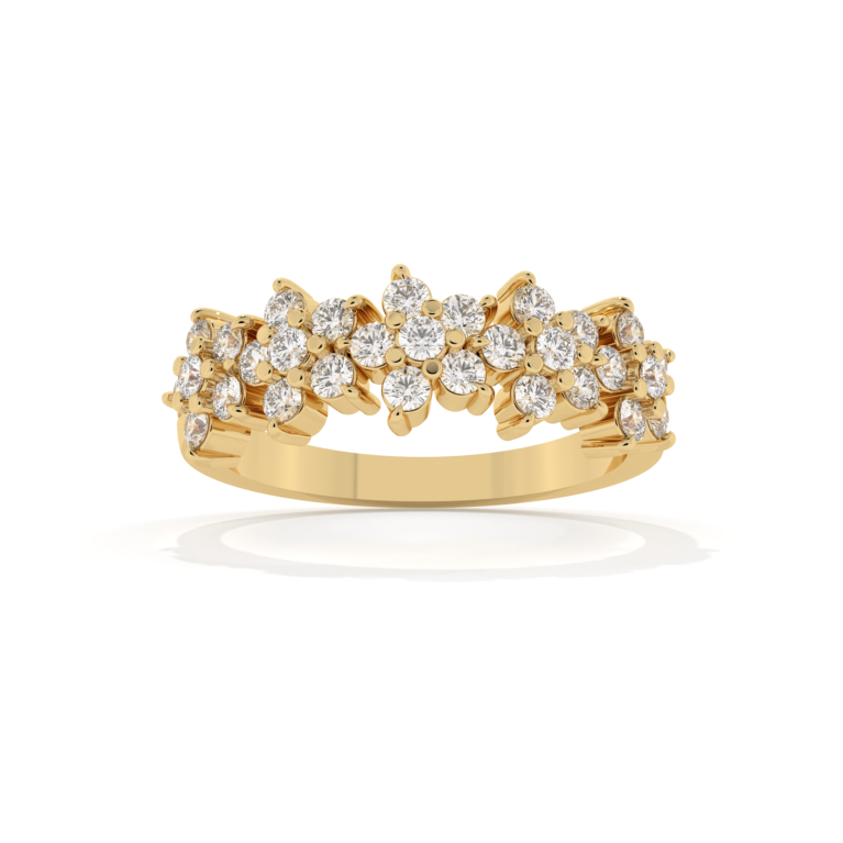 VIVIZIA SGL Certified Lab grown Diamond (VVS-VS/E-F) 0.64ct Ring in 14k Gold