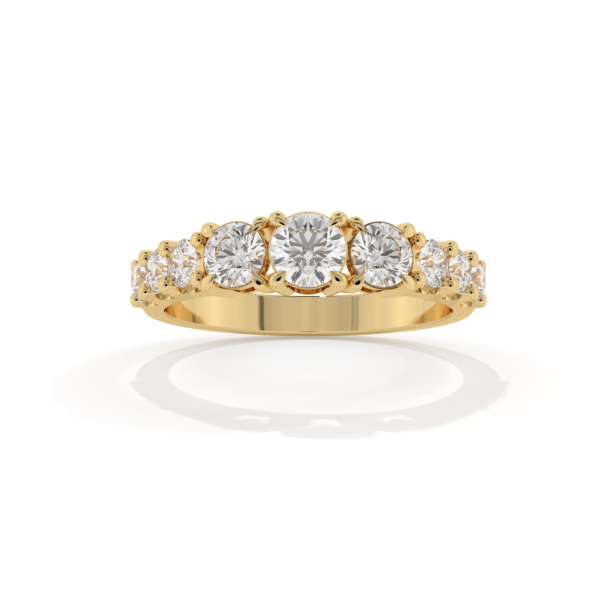 VIVIZIA - SGL Certified Eternity Lab grown Diamond (VS/E-F) 0.85ct Ring in 14k Gold