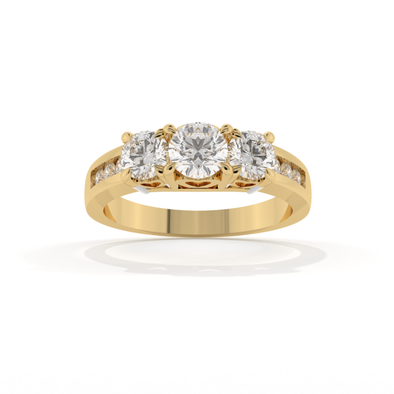 VIVIZIA - SGL Certified Triology Lab grown Diamond (VS-SI/E-F) 1.15ct Ring in 14k Gold